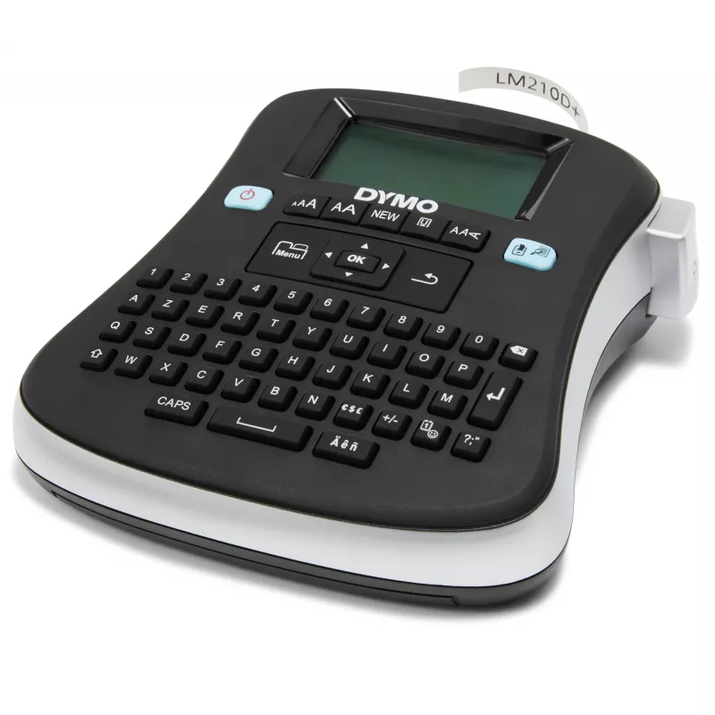 DYMO LabelManager ® ™ 210D - AZERTY, D1, transferência térmica, 180 x 180 DPI, 12 mm/s, preto, prateado