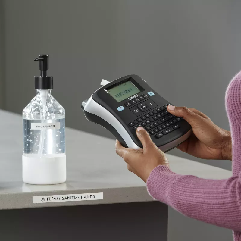 DYMO LabelManager ® ™ 210D - AZERTY, D1, transferência térmica, 180 x 180 DPI, 12 mm/s, preto, prateado