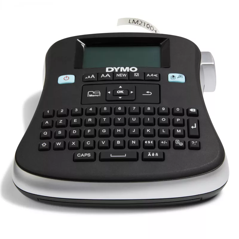 DYMO LabelManager ® ™ 210D - AZERTY, D1, transferência térmica, 180 x 180 DPI, 12 mm/s, preto, prateado