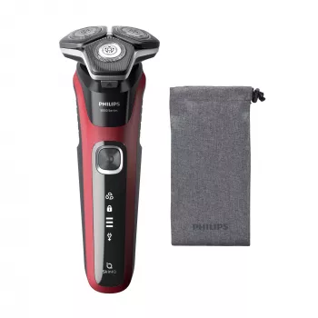 Máquina de Barbear Rotativa Philips Series 5000 S5883/10 — 3 cabeças, molhado e seco, 60 min de autonomia, visor LED, recarregável por USB