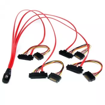 Cabo Serial Attached SCSI Mini-SAS Interno StarTech.com 50 cm - SFF-8087 para 4x SFF-8482