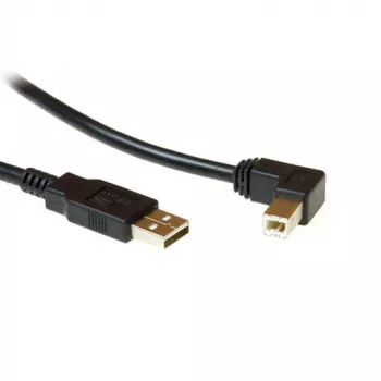 Cabo USB 2.0 Ficha Macho A - Ficha Macho B (Angular) 1,80 m, ACT, SB2408
