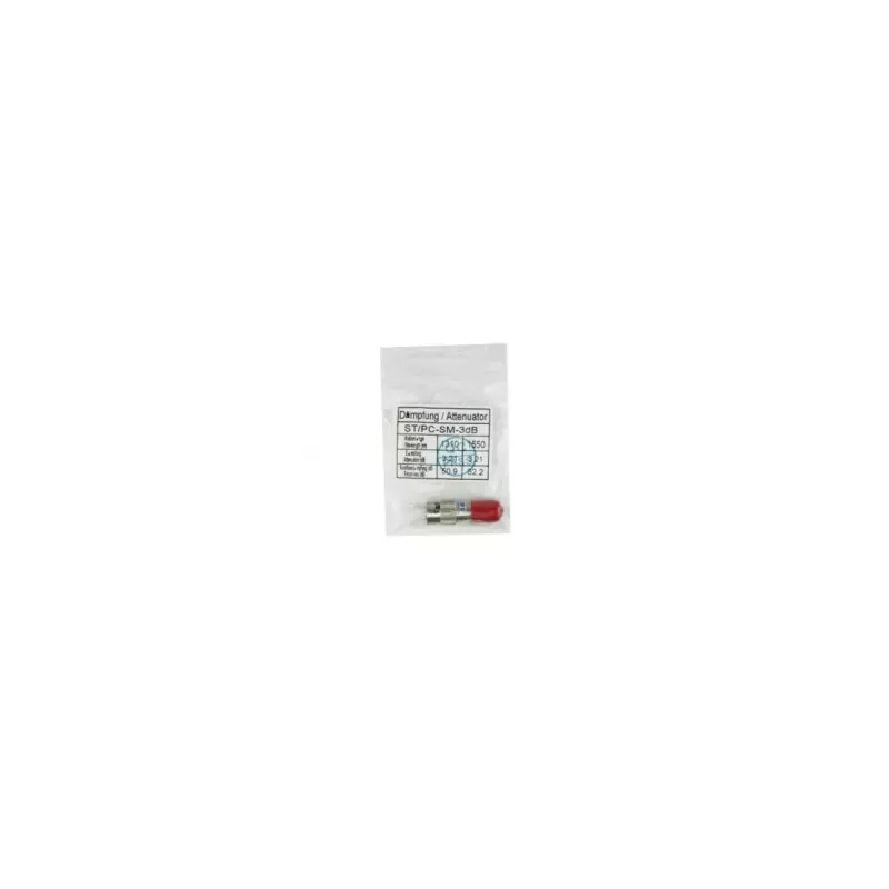 Atenuador BlueOptics SFA23BK5 5 dB conector macho ST vermelho