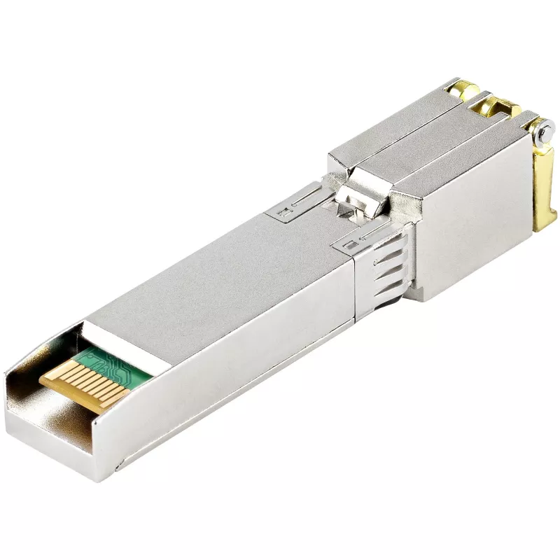 Módulo transceptor SFP+ compatível com MSA StarTech.com - 10GBASE-T ~ Módulo SFP+ MSA não codificado - 10GBASE-T - SFP para RJ45 Cat6/Cat5e - 10GE Gigabit Ethernet SFP+ - RJ-45 30 m