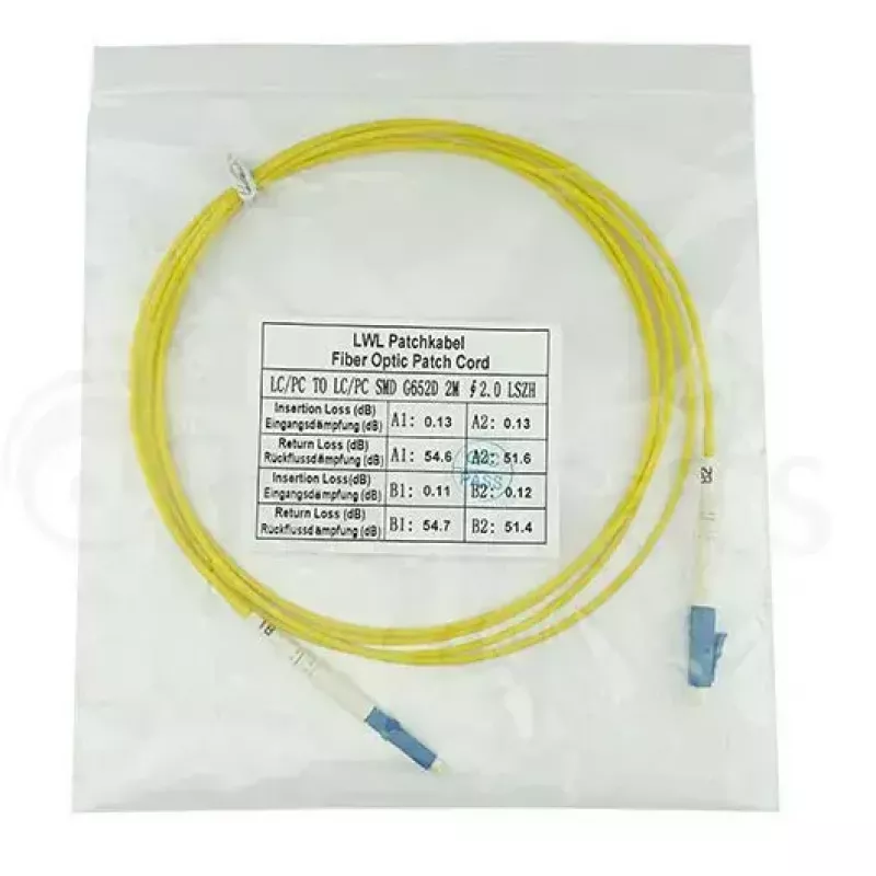 Cabo de fibra ótica InfiniBand BlueOptics SFP2121BU20MK 20 m LC amarelo