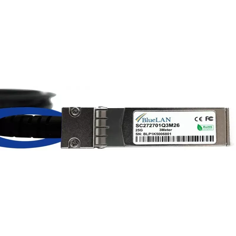 Cabo de fibra ótica InfiniBand BlueOptics SFP-25G-C50CM 0,5 m SFP28 preto