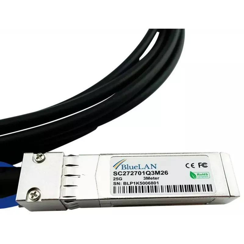 Cabo SFP28-DAC BlueOptics SFP28-DAC-1M-ZY-BL 1 m conector fêmea SFP28