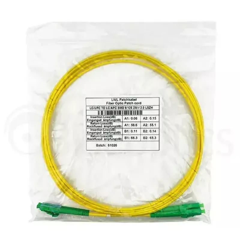 Cabo de fibra ótica InfiniBand BlueOptics SFP3131BU2MM 2 m LC amarelo