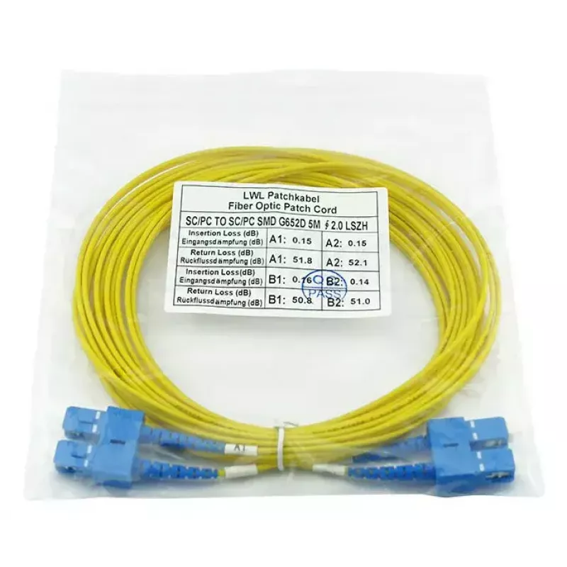 Cabo de fibra ótica InfiniBand BlueOptics SFP3232BU20MK 20 m SC amarelo