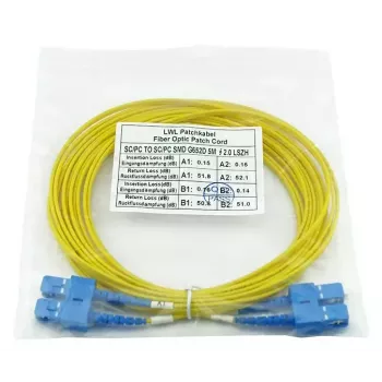 Cabo de fibra ótica InfiniBand BlueOptics SFP3232BU50MK 50 m SC amarelo
