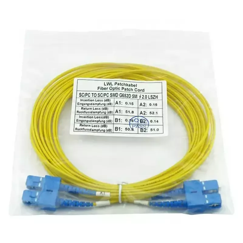 Cabo de fibra ótica InfiniBand BlueOptics SFP3232BU50MK 50 m SC amarelo