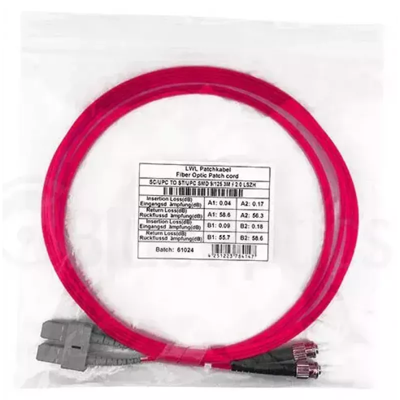 Cabo de fibra ótica InfiniBand BlueOptics SFP3233FU1MK 1 m SC ST OM4
