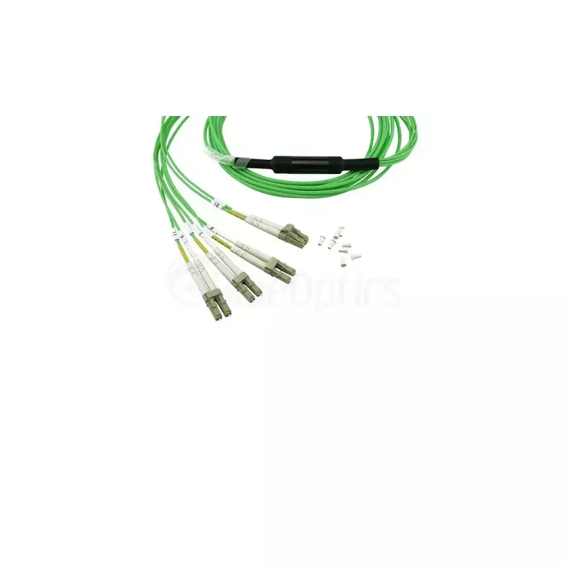 Cabo de fibra ótica BlueOptics SFP5141GU3MKB MPO 4x LC OM5 3 m lima