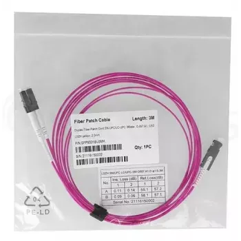Cabo de fibra ótica BlueOptics SFP9331FU3MK SN LC OM4 3 m violeta