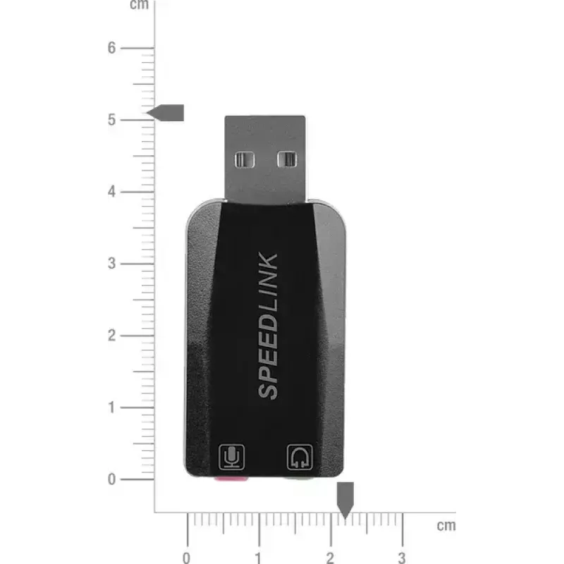 Speedlink VIGO Placa de som USB, preto