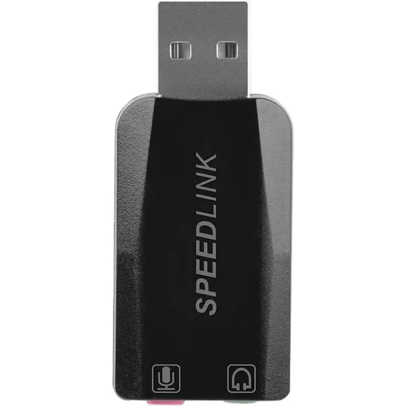 Speedlink VIGO Placa de som USB, preto