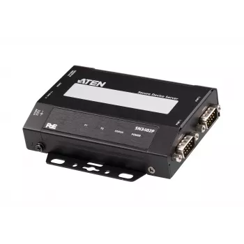 ATEN servidor de dispositivos seguro 2 portas RS-232/422/485 com PoE