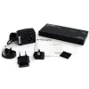 Splitter de vídeo DVI de 2 portas com áudio StarTech.com – DVI, 2x DVI, 1920 x 1200 píxeis, preto, alumínio, 10 m