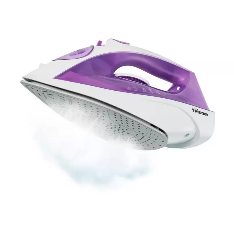 Ferro de engomar a seco e a vapor Tristar ST-8350 base cerâmica 2200 W roxo