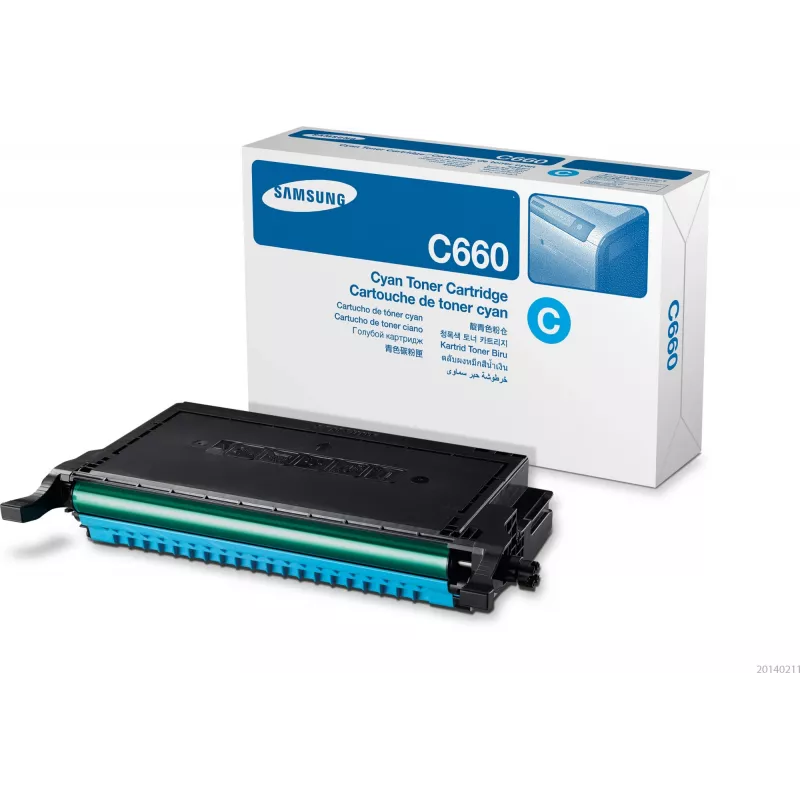Cartucho de toner Samsung CLP-C660B ciano de alta capacidade, 2000 páginas, ciano, 1 unid.