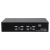 Comutador KVM USB DisplayPort de 4 portas StarTech.com com áudio, 3840 x 2400 píxeis, preto