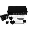 Comutador KVM USB DisplayPort de 4 portas StarTech.com com áudio, 3840 x 2400 píxeis, preto
