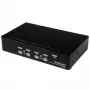 StarTech.com comutador KVM USB de 4 portas 1HE para rack com OSD, 1920 x 1440 píxeis, montagem em rack, 5,4 W, 1HE, preto