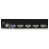 StarTech.com comutador KVM USB de 4 portas 1HE para rack com OSD, 1920 x 1440 píxeis, montagem em rack, 5,4 W, 1HE, preto