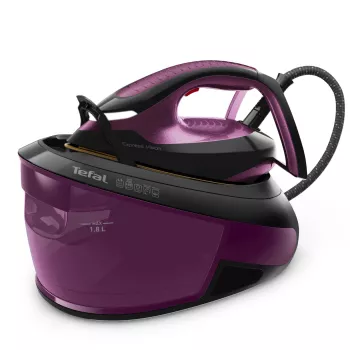 Ferro de engomar Tefal Express Vision SV8152 2800 W 1,8 l base Durilium AirGlide Autoclean violeta, preto