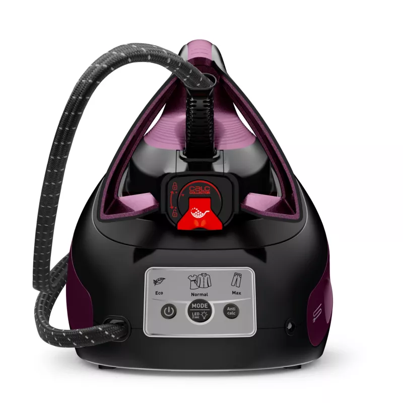 Ferro de engomar Tefal Express Vision SV8152 2800 W 1,8 l base Durilium AirGlide Autoclean violeta, preto