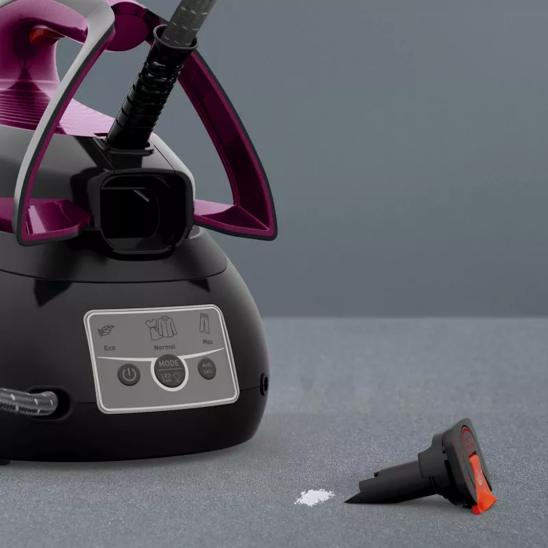 Ferro de engomar Tefal Express Vision SV8152 2800 W 1,8 l base Durilium AirGlide Autoclean violeta, preto
