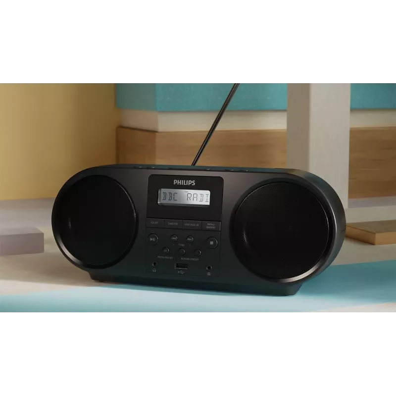 Philips TAZ6000/10 Leitor de CD Preto Leitor de CD portátil