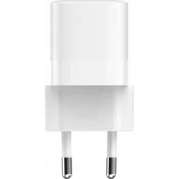 Carregador USB-C Vision 30W Ficha EU Branco Fonte de alimentação universal