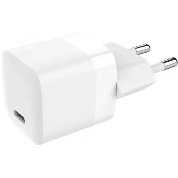 Carregador USB-C Vision 30W Ficha EU Branco Fonte de alimentação universal