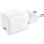 Carregador USB-C Vision 30W Ficha EU Branco Fonte de alimentação universal