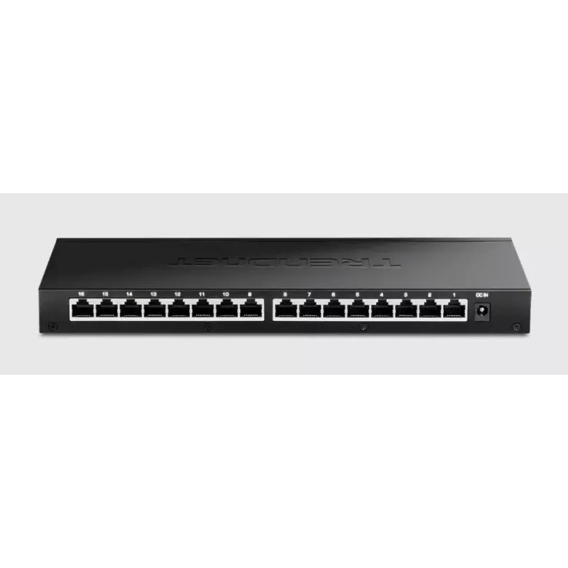 Switch não gerido Trendnet TEG-S3160 16 portas 2.5G Ethernet secretária preto