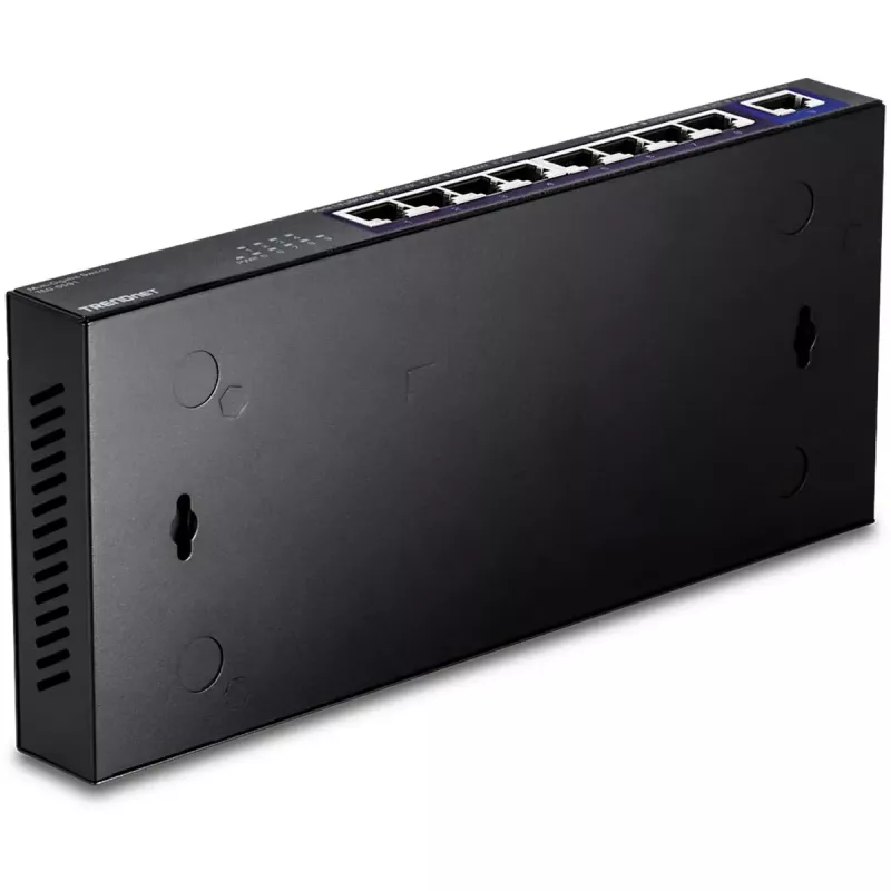 Switch Ethernet não gerido TRENDnet TEG-S591 8 portas 2,5G, 100/1000/2500, 60 Gbit/s, tabela MAC 4000, montagem na parede