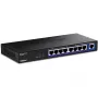 Switch Ethernet não gerido TRENDnet TEG-S591 8 portas 2,5G, 100/1000/2500, 60 Gbit/s, tabela MAC 4000, montagem na parede