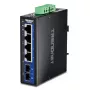 Switch Gigabit Ethernet não gerido TRENDnet TI-G51SC, 4x RJ-45 10/100/1000, capacidade 10 Gbit/s, 2000 MAC, 9–60 V, montagem na parede