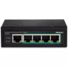 Switch não gerido Trendnet TI-PE50 Power over Ethernet preto
