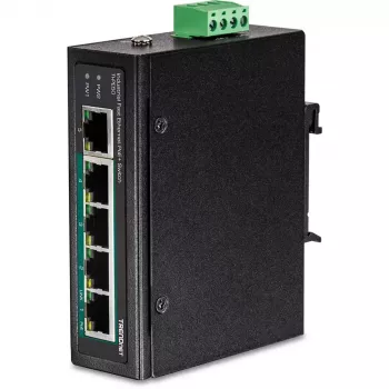 Switch não gerido Trendnet TI-PE50 Power over Ethernet preto