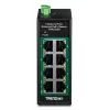 Switch Fast Ethernet PoE não gerido TRENDnet TI-PELC80 — 8x 10/100 Mbps RJ-45, IEEE 802.3af/at, 48–56V DC, montagem na parede