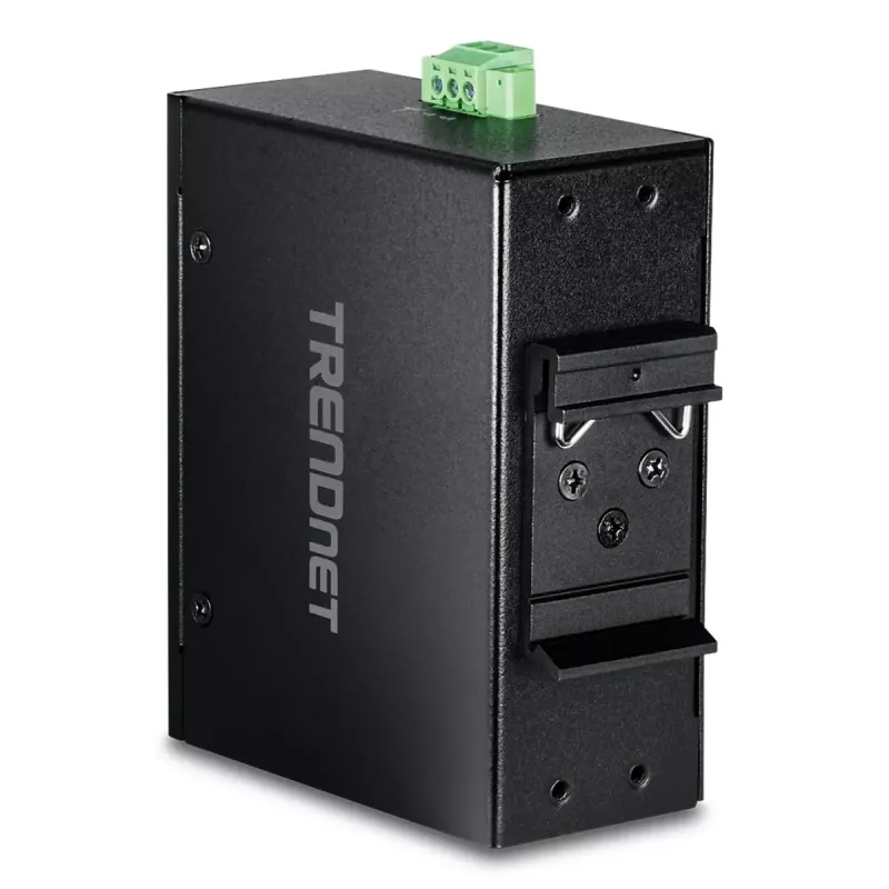 Switch Fast Ethernet PoE não gerido TRENDnet TI-PELC80 — 8x 10/100 Mbps RJ-45, IEEE 802.3af/at, 48–56V DC, montagem na parede