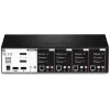 Switch KVM Trendnet TK-440DP preto prateado