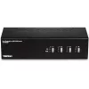 Switch KVM Trendnet TK-440DP preto prateado