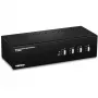 Switch KVM Trendnet TK-440DP preto prateado