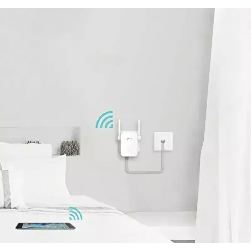 Amplificador de rede TP-LINK TL-WA855RE emissor e recetor de rede branco