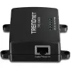 Splitter de rede Trendnet TPE-104GS preto Power over Ethernet PoE