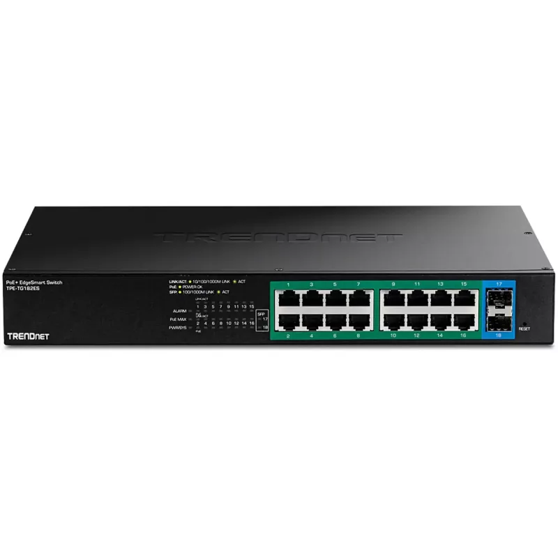 Switch gerido Trendnet TPE-TG182ES 16 portas Gigabit Ethernet PoE