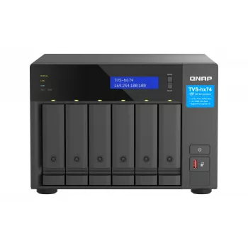 QNAP TVS-h674 NAS Torre Intel® Core™ i3 i3-12100 16 GB DDR4 0 TB QuTS hero Black